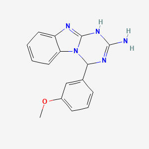 4-(3-methoxyphenyl)-1,4-dihydro[1,3,5]triazino[1,2-a]benzimidazol-2-amine