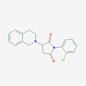 molecular formula C19H17ClN2O2 B431620 1-(2-chlorophenyl)-3-(3,4-dihydro-2(1H)-isoquinolinyl)-2,5-pyrrolidinedione CAS No. 496774-15-3