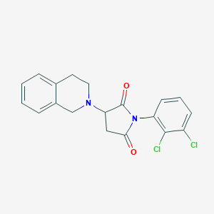 molecular formula C19H16Cl2N2O2 B431622 1-(2,3-dichlorophenyl)-3-(3,4-dihydroisoquinolin-2(1H)-yl)pyrrolidine-2,5-dione CAS No. 488841-90-3