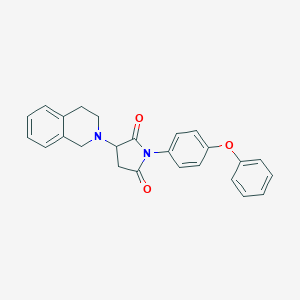 molecular formula C25H22N2O3 B431628 3-(3,4-dihydroisoquinolin-2(1H)-yl)-1-(4-phenoxyphenyl)pyrrolidine-2,5-dione CAS No. 488707-38-6