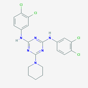 N,N'-bis(3,4-dichlorophenyl)-6-(piperidin-1-yl)-1,3,5-triazine-2,4-diamine