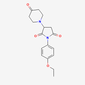 1-(4-ethoxyphenyl)-3-(4-oxopiperidin-1-yl)pyrrolidine-2,5-dione