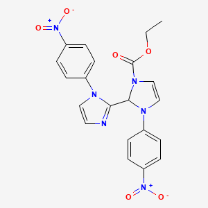 ethyl 1',3-bis(4-nitrophenyl)-2,3-dihydro-1H,1'H-2,2'-biimidazole-1-carboxylate