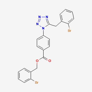 2-bromobenzyl 4-[5-(2-bromobenzyl)-1H-tetrazol-1-yl]benzoate