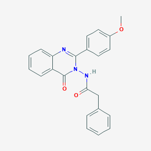 molecular formula C23H19N3O3 B431658 N-[2-(4-methoxyphenyl)-4-oxoquinazolin-3(4H)-yl]-2-phenylacetamide CAS No. 488861-80-9