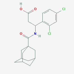 3-[(1-adamantylcarbonyl)amino]-3-(2,4-dichlorophenyl)propanoic acid