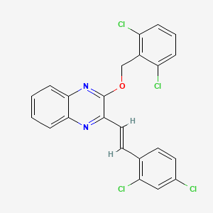 2-[(2,6-dichlorobenzyl)oxy]-3-[2-(2,4-dichlorophenyl)vinyl]quinoxaline