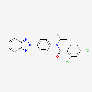 N-[4-(2H-1,2,3-benzotriazol-2-yl)phenyl]-2,4-dichloro-N-isopropylbenzamide