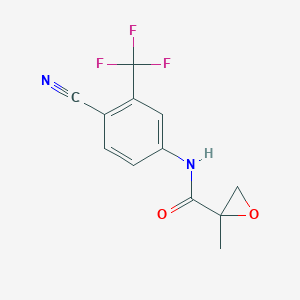 molecular formula C12H9F3N2O2 B043168 N-(4-氰基-3-(三氟甲基)苯基)-2-甲基环氧乙烷-2-甲酰胺 CAS No. 90357-51-0