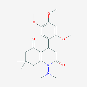 1-(dimethylamino)-7,7-dimethyl-4-(2,4,5-trimethoxyphenyl)-4,6,7,8-tetrahydroquinoline-2,5(1H,3H)-dione