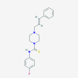 4-cinnamyl-N-(4-fluorophenyl)-1-piperazinecarbothioamide