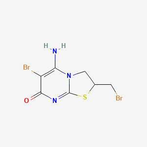 5-amino-6-bromo-2-(bromomethyl)-2,3-dihydro-7H-[1,3]thiazolo[3,2-a]pyrimidin-7-one