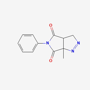 molecular formula C12H11N3O2 B4316998 6a-methyl-5-phenyl-3a,6a-dihydropyrrolo[3,4-c]pyrazole-4,6(3H,5H)-dione 