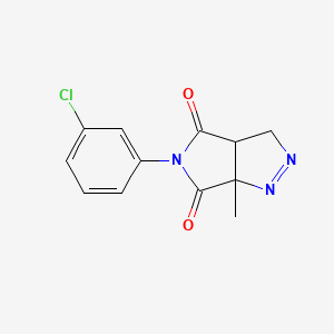 5-(3-chlorophenyl)-6a-methyl-3a,6a-dihydropyrrolo[3,4-c]pyrazole-4,6(3H,5H)-dione