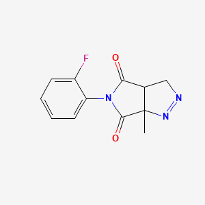 5-(2-fluorophenyl)-6a-methyl-3a,6a-dihydropyrrolo[3,4-c]pyrazole-4,6(3H,5H)-dione