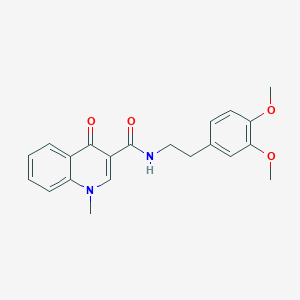 molecular formula C21H22N2O4 B4317064 N-[2-(3,4-dimethoxyphenyl)ethyl]-1-methyl-4-oxo-1,4-dihydroquinoline-3-carboxamide 