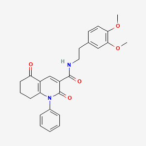 N-[2-(3,4-dimethoxyphenyl)ethyl]-2,5-dioxo-1-phenyl-1,2,5,6,7,8-hexahydroquinoline-3-carboxamide