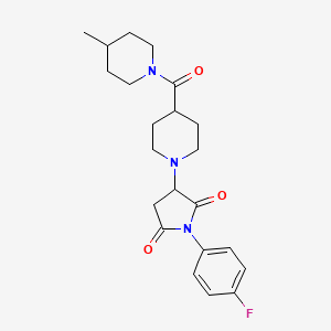 1-(4-fluorophenyl)-3-{4-[(4-methylpiperidin-1-yl)carbonyl]piperidin-1-yl}pyrrolidine-2,5-dione