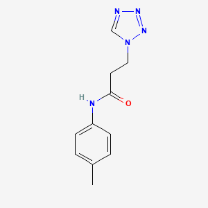 N-(4-methylphenyl)-3-(1H-tetrazol-1-yl)propanamide