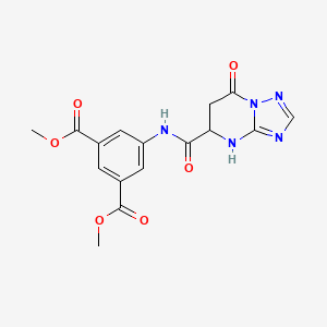 dimethyl 5-{[(7-oxo-4,5,6,7-tetrahydro[1,2,4]triazolo[1,5-a]pyrimidin-5-yl)carbonyl]amino}isophthalate