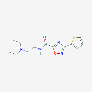 N-[2-(diethylamino)ethyl]-3-(2-thienyl)-1,2,4-oxadiazole-5-carboxamide