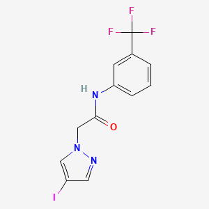 2-(4-iodo-1H-pyrazol-1-yl)-N-[3-(trifluoromethyl)phenyl]acetamide