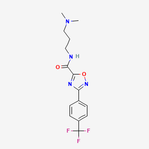 N-[3-(dimethylamino)propyl]-3-[4-(trifluoromethyl)phenyl]-1,2,4-oxadiazole-5-carboxamide