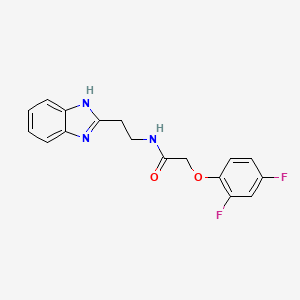 N-[2-(1H-benzimidazol-2-yl)ethyl]-2-(2,4-difluorophenoxy)acetamide