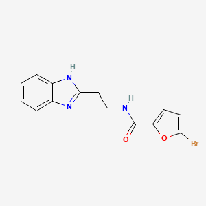 molecular formula C14H12BrN3O2 B4317416 N-[2-(1H-benzimidazol-2-yl)ethyl]-5-bromo-2-furamide 