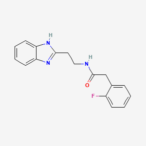 N-[2-(1H-benzimidazol-2-yl)ethyl]-2-(2-fluorophenyl)acetamide