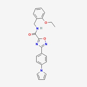 N-(2-ethoxybenzyl)-3-[4-(1H-pyrrol-1-yl)phenyl]-1,2,4-oxadiazole-5-carboxamide