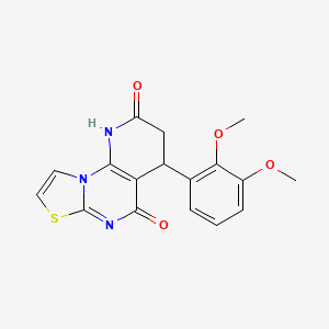 molecular formula C17H15N3O4S B4317572 4-(2,3-dimethoxyphenyl)-3,4-dihydro-2H-pyrido[3,2-e][1,3]thiazolo[3,2-a]pyrimidine-2,5(1H)-dione 