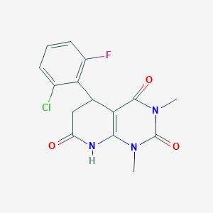 5-(2-chloro-6-fluorophenyl)-1,3-dimethyl-5,8-dihydropyrido[2,3-d]pyrimidine-2,4,7(1H,3H,6H)-trione