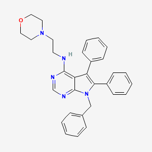 7-benzyl-N-(2-morpholin-4-ylethyl)-5,6-diphenyl-7H-pyrrolo[2,3-d]pyrimidin-4-amine