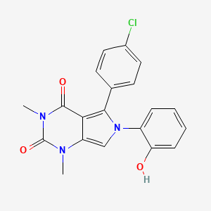 5-(4-chlorophenyl)-6-(2-hydroxyphenyl)-1,3-dimethyl-1H-pyrrolo[3,4-d]pyrimidine-2,4(3H,6H)-dione