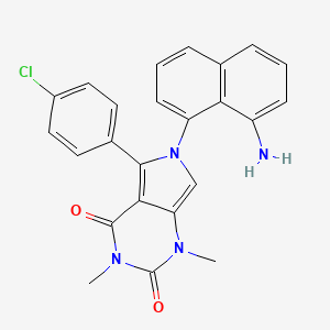 6-(8-amino-1-naphthyl)-5-(4-chlorophenyl)-1,3-dimethyl-1H-pyrrolo[3,4-d]pyrimidine-2,4(3H,6H)-dione