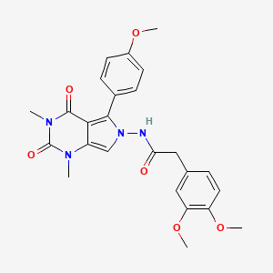 2-(3,4-dimethoxyphenyl)-N-[5-(4-methoxyphenyl)-1,3-dimethyl-2,4-dioxo-1,2,3,4-tetrahydro-6H-pyrrolo[3,4-d]pyrimidin-6-yl]acetamide