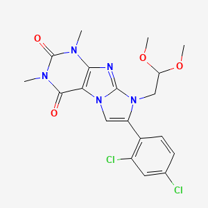 7-(2,4-dichlorophenyl)-8-(2,2-dimethoxyethyl)-1,3-dimethyl-1H-imidazo[2,1-f]purine-2,4(3H,8H)-dione