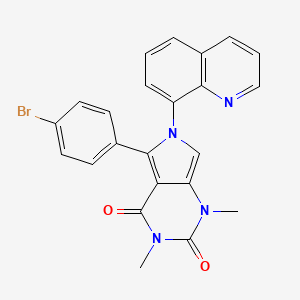 5-(4-bromophenyl)-1,3-dimethyl-6-quinolin-8-yl-1H-pyrrolo[3,4-d]pyrimidine-2,4(3H,6H)-dione