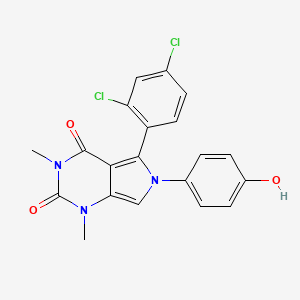 5-(2,4-dichlorophenyl)-6-(4-hydroxyphenyl)-1,3-dimethyl-1H-pyrrolo[3,4-d]pyrimidine-2,4(3H,6H)-dione