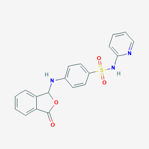molecular formula C19H15N3O4S B431769 4-[(3-oxo-1H-2-benzofuran-1-yl)amino]-N-pyridin-2-ylbenzenesulfonamide CAS No. 523991-54-0