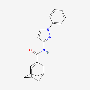 N-(1-phenyl-1H-pyrazol-3-yl)adamantane-1-carboxamide