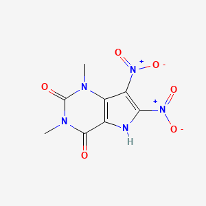 molecular formula C8H7N5O6 B4317804 1,3-dimethyl-6,7-dinitro-1H-pyrrolo[3,2-d]pyrimidine-2,4(3H,5H)-dione 