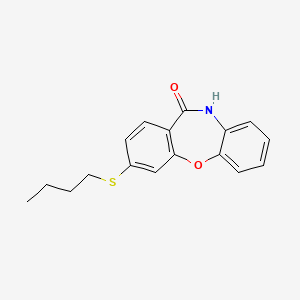 molecular formula C17H17NO2S B4317806 3-(butylthio)dibenzo[b,f][1,4]oxazepin-11(10H)-one 