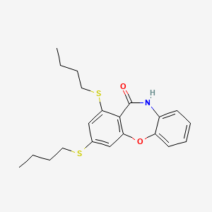 molecular formula C21H25NO2S2 B4317824 1,3-bis(butylthio)dibenzo[b,f][1,4]oxazepin-11(10H)-one 