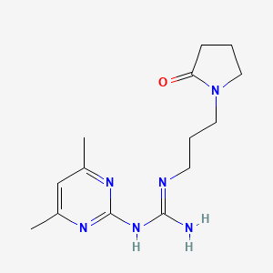 N-(4,6-dimethylpyrimidin-2-yl)-N'-[3-(2-oxopyrrolidin-1-yl)propyl]guanidine