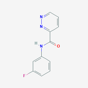 N-(3-fluorophenyl)pyridazine-3-carboxamide