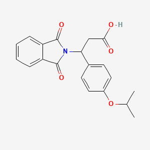 molecular formula C20H19NO5 B4317929 3-(1,3-dioxo-1,3-dihydro-2H-isoindol-2-yl)-3-(4-isopropoxyphenyl)propanoic acid 