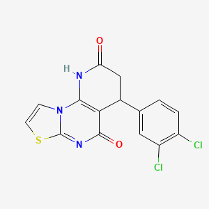 4-(3,4-dichlorophenyl)-3,4-dihydro-2H-pyrido[3,2-e][1,3]thiazolo[3,2-a]pyrimidine-2,5(1H)-dione