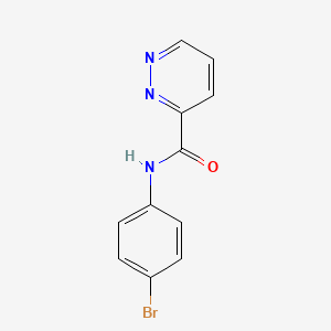 molecular formula C11H8BrN3O B4318127 N-(4-bromophenyl)pyridazine-3-carboxamide 